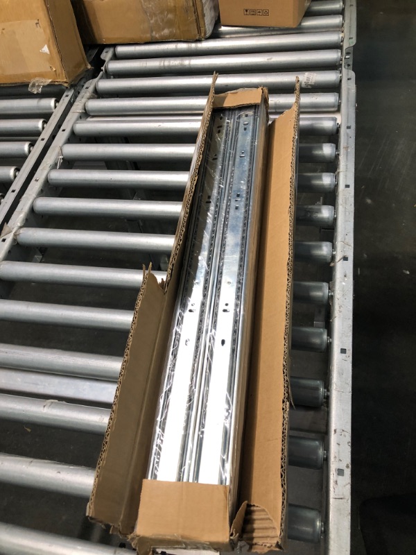Photo 1 of 5 Pack Promark 3-Section 100 LB Capacity Full Extension Ball Bearing Side Mount Drawer Slides (28 Inches) 28 Inches-5 Pack