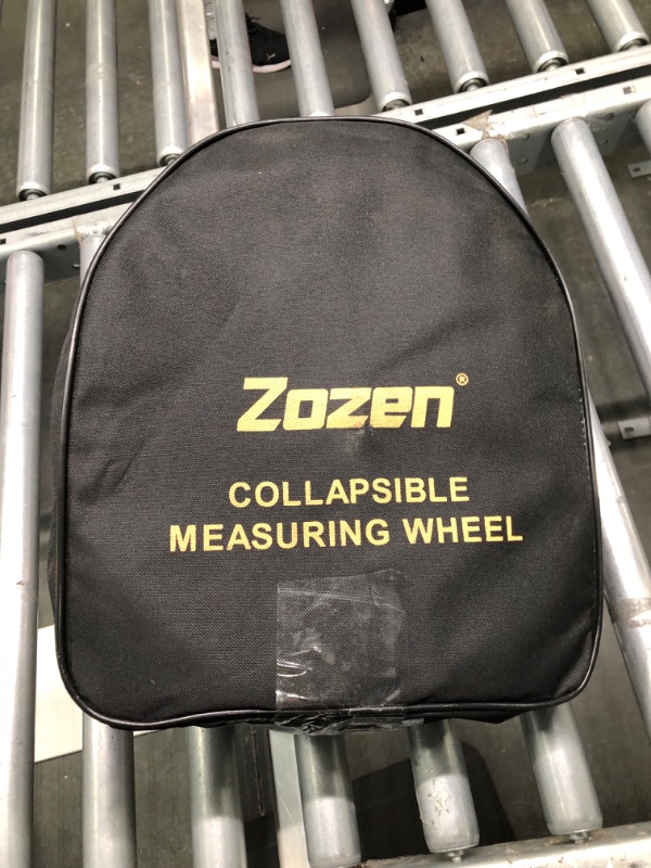 Photo 3 of Zozen Measuring Wheel in Feet and Inches, Collapsible with One key to Zero, Kickstand, Starting Point Arrow and Cloth Carrying Bag, Measurement 0-9,999 Ft. 12Inch