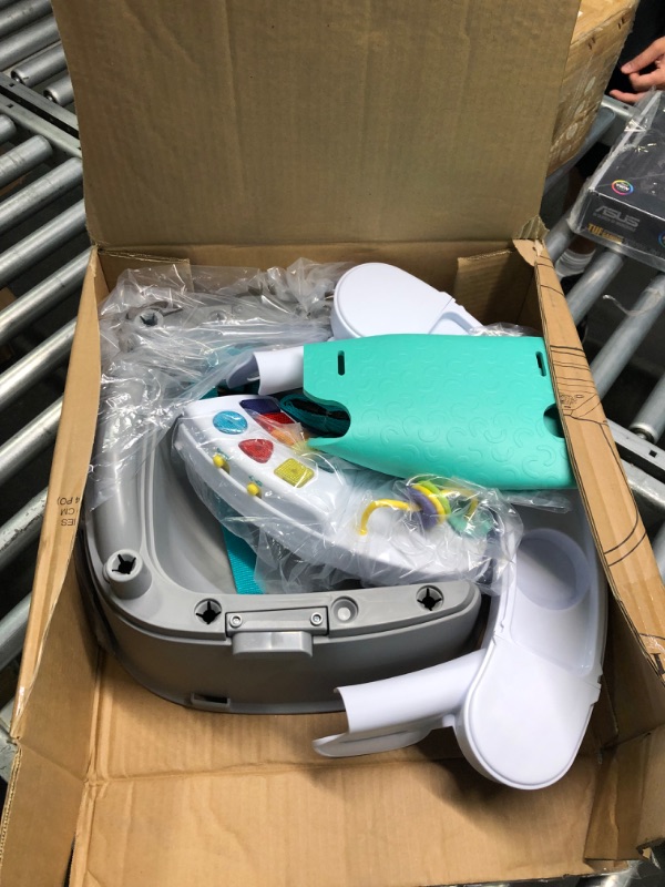 Photo 1 of Infantino Music & Lights 3-in-1 Discovery Seat and Booster - Convertible Booster, Infant Activity Seat and Feeding Seat with Electronic Piano for Sensory Exploration, for Babies and Toddlers, Teal