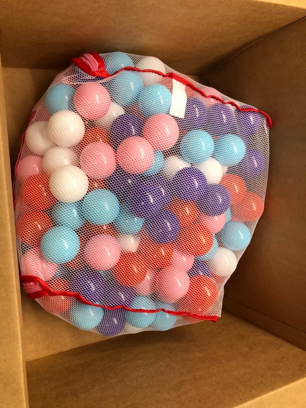 Photo 1 of Click N' Play Pastel Colors Ball Pit Balls for Kids, 200 Pack - Plastic Refill Balls, Phthalate & BPA Free, Reusable Storage Bag with Zipper, Gift for Toddlers and Kids, Plastic Balls for Ball Pit