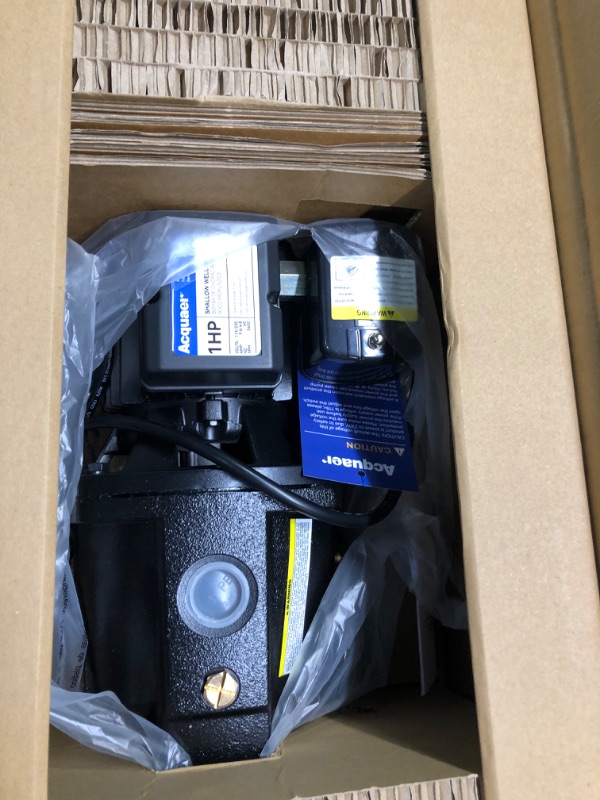 Photo 1 of Acquaer 1HP Shallow Well Jet Pump,Cast Iron, Well Depth Up to 25ft, 115V/230V Dual Voltage, Automatic Pressure Switch,Versatile Pump for Garden, Lawn, Farm