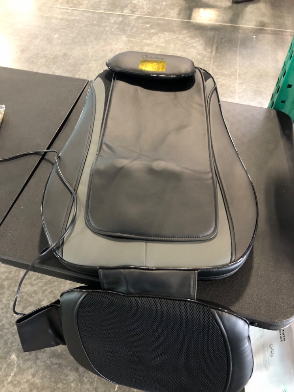 Photo 1 of Cotsoco Shiatsu Massage Cushion with Heat, Full Back Massager with Vibration,Deep Kneading Rolling Massage Chair Pad for Waist,Hips,Muscle Pain Relief,Use at Home/Office Black