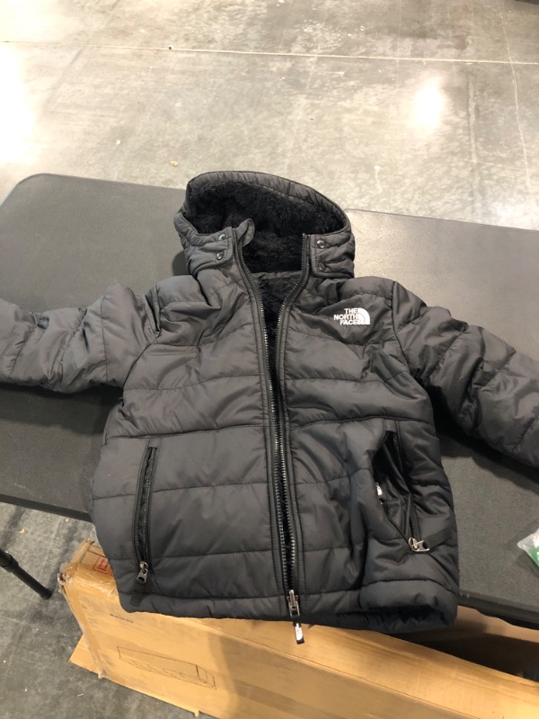 Photo 2 of THE NORTH FACE Boys' Reversible Mount Chimbo Full Zip Hooded Jacket Small (7/8)