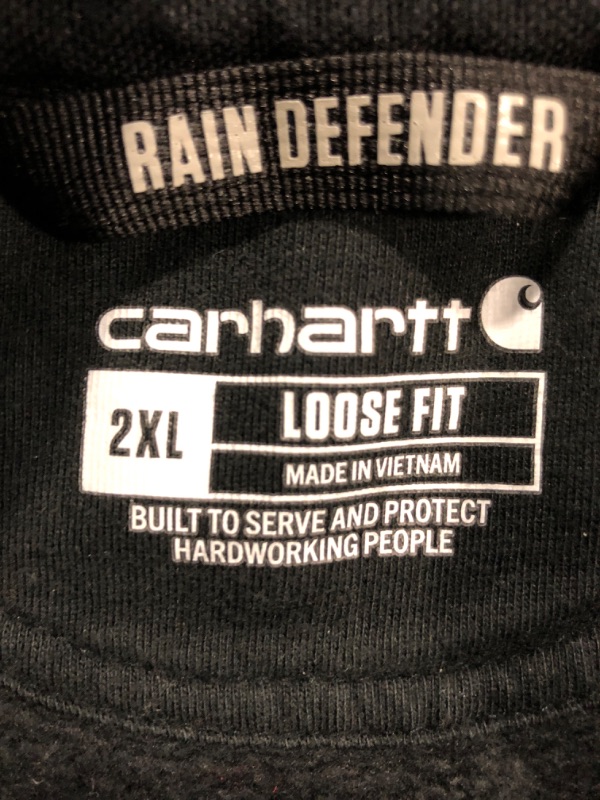 Photo 3 of Carhartt Men's Rain Defender Loose Fit Heavyweight Quarter-Zip Sweatshirt Size 2XL