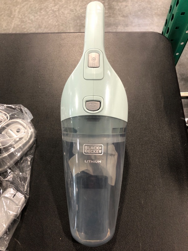 Photo 3 of BLACK+DECKER Cordless Handheld Vacuum 2Ah, Icy Blue (HNV220BCZ12FF)