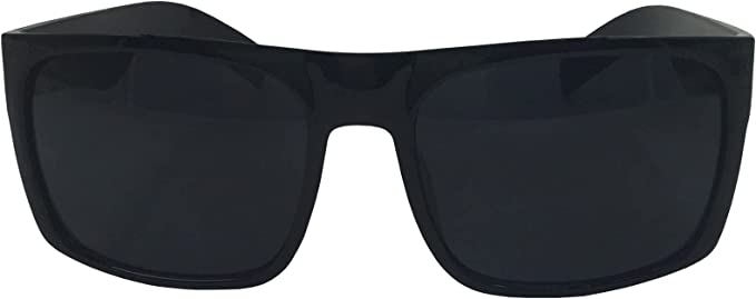 Photo 1 of grinderPUNCH XL Men's Big Wide Frame Black Sunglasses - Extra Large Square 148mm

