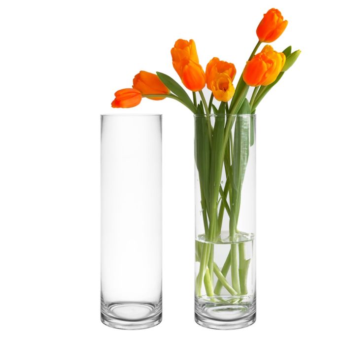 Photo 1 of 6 piece 10 inch tall office accent decor glass vase