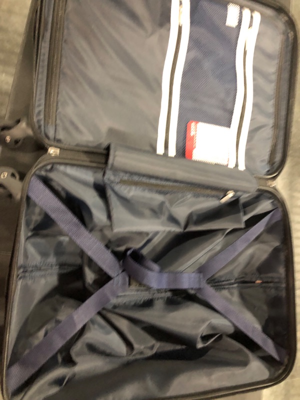 Photo 2 of Coolife Luggage Expandable(only 28") Suitcase PC+ABS Spinner Built-In TSA lock 20in 24in 28in Carry on Charcoal. S(20in_carry on)