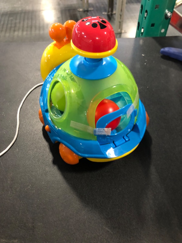 Photo 1 of Press & Spin Balls Snail Pull Toy for 1 Year Old Toddlers & Up - Cause & Effect Toy Helps Developing Hand-Eye Coordination, Grasping & Motor Skills Spin the Ball