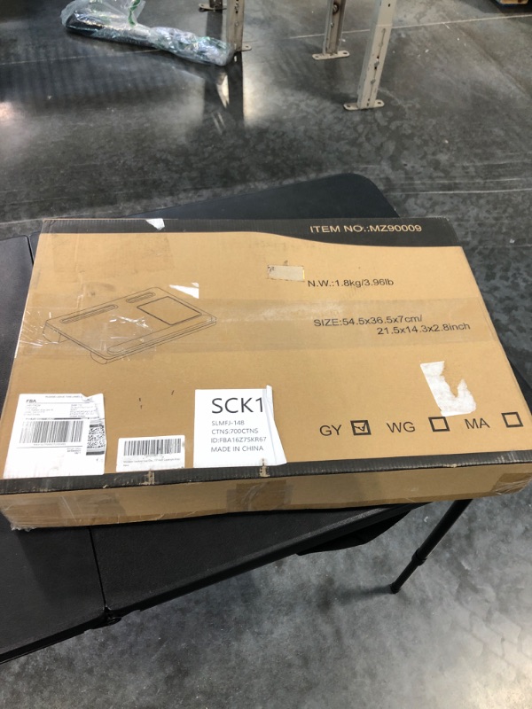 Photo 1 of Large Lap Laptop Desk- Home Office Portable LapDesk with Mouse Pad & Wrist Rest for Notebook/ MacBook/ Tablet, Sofa Bed Working, Writing, Drawing