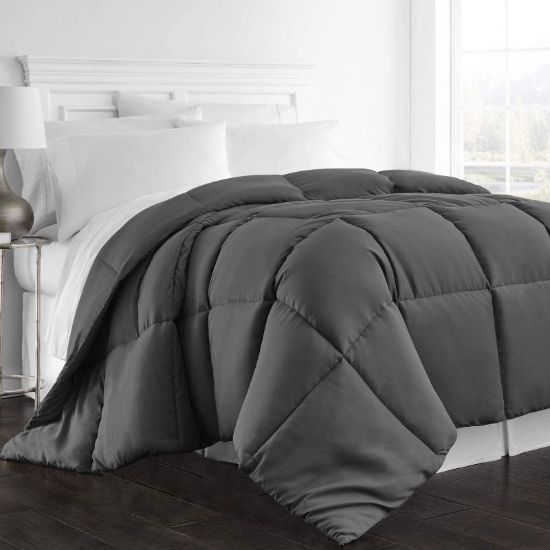 Photo 1 of Beckham Hotel Collection 1300 Series - All Season - Luxury Goose Down Alternative Comforter - Full/Queen - Gray