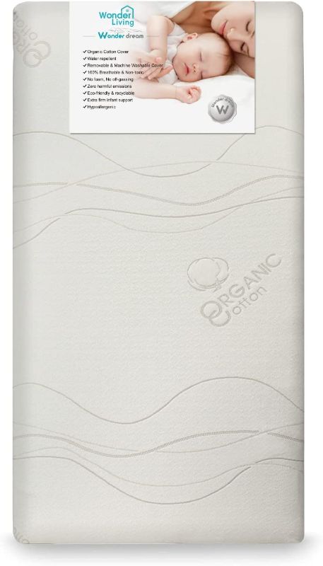 Photo 1 of Wonder Dream Baby Crib Mattress and Toddler Mattress, Organic Cotton