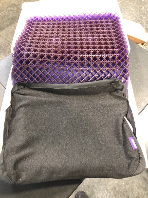 Photo 3 of Purple Royal Seat Cushion - Seat Cushion for The Car Or Office Chair - Temperature Neutral Grid