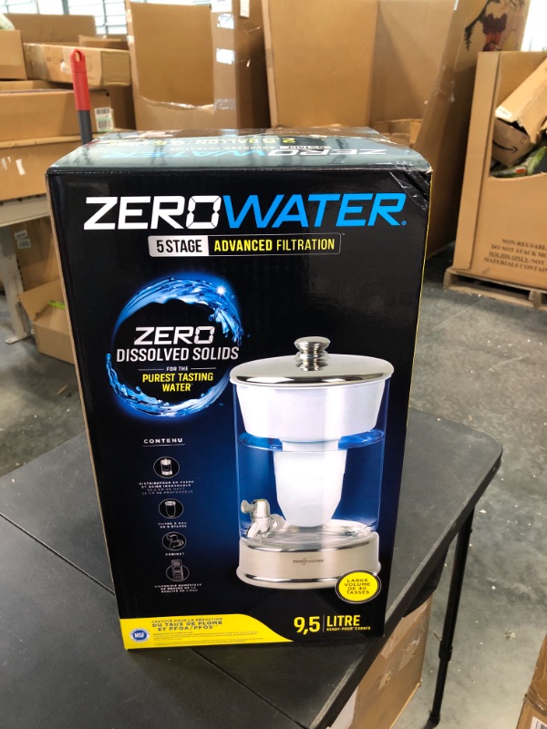 Photo 5 of ZeroWater 40 Cup Glass Water Pitcher with Ready-Pour + Free Water Quality Meter