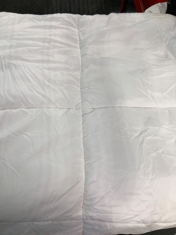 Photo 3 of Utopia Bedding Comforter - All Season Comforters Queen Size - Plush Siliconized Fiberfill - White Bed Comforter - Box Stitched