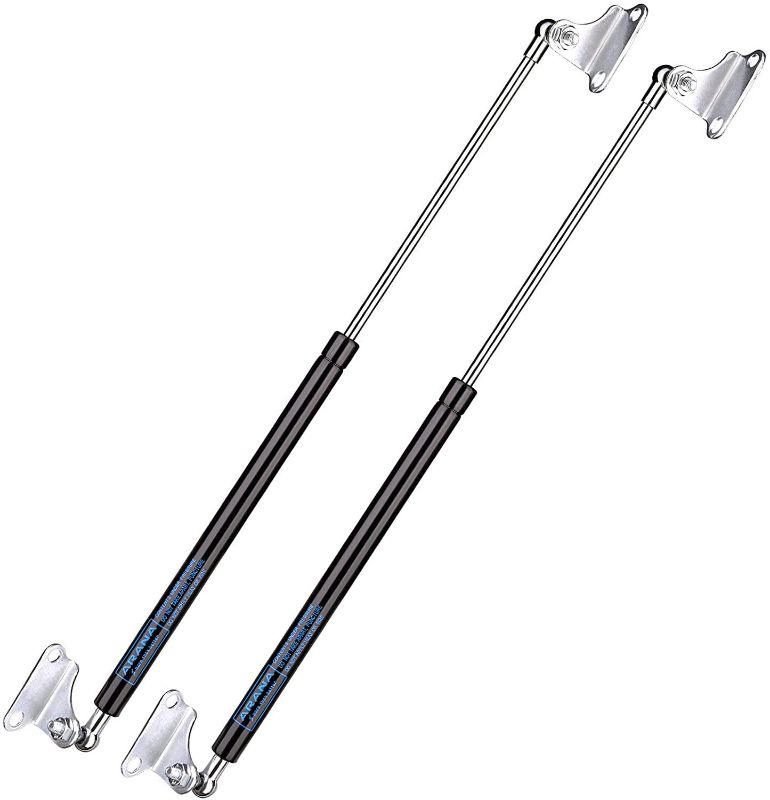 Photo 1 of ARANA 20 inch 300 N/67 LB Gas Struts Spring Shocks 2 Pcs 20" Gas Props Lift Supports for RV Camper Bed Trailer Roof Floor Hatch TV Cabinet with L Brackets (Suitable Support Weight: 55-75lbs)