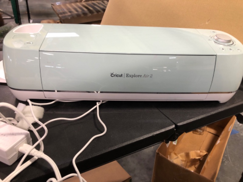 Photo 3 of Cricut Explore Air 2 - A DIY Cutting Machine for all Crafts, Create Customized Cards, Home Decor & More, Bluetooth Connectivity, Compatible with iOS, Android, Windows & Mac, Mint