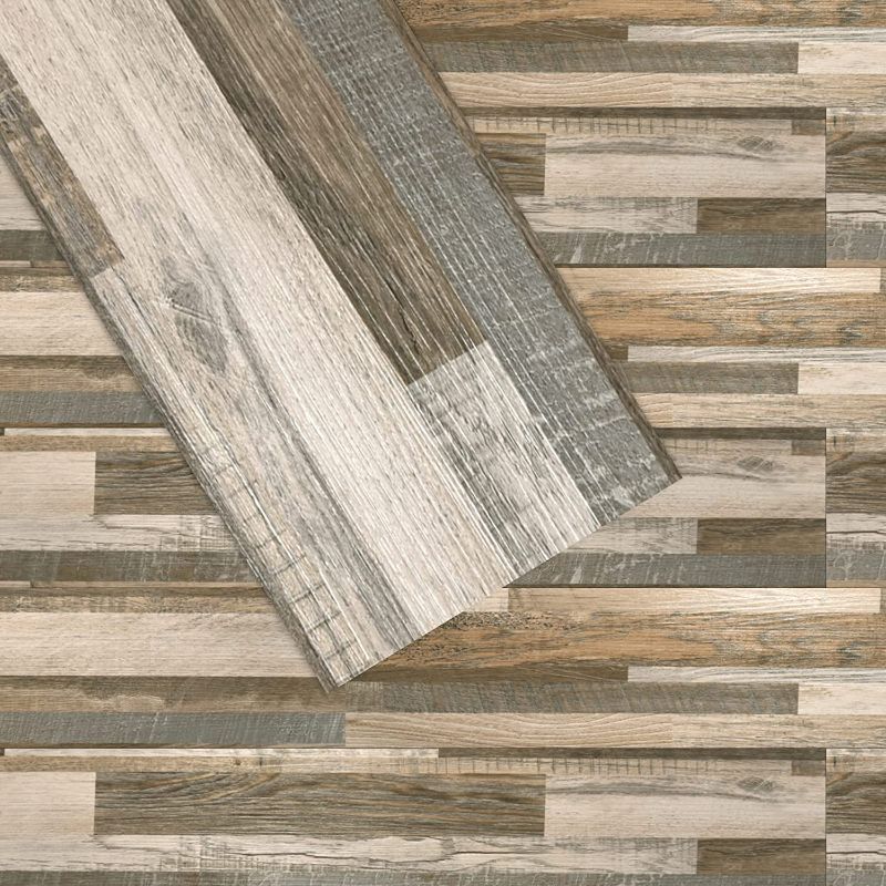 Photo 1 of Art3d 36-Pack 54 Sq.ft Peel and Stick Floor Tiles Vinyl Plank Flooring Wood Look, Adhesive and Waterproof Tile Sticker for Bedroom, Living Room, Kitchen, RV in Old Wood
