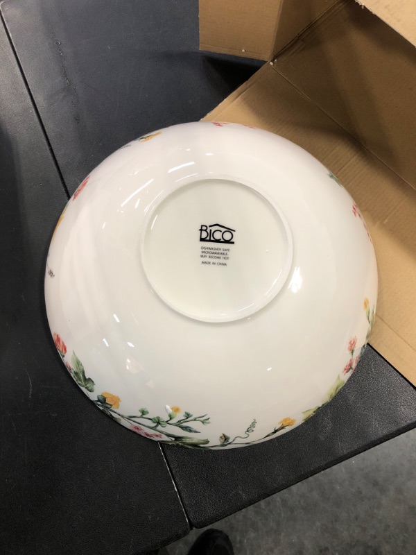 Photo 1 of Bico Pumpkin Feast Ceramic 13 inch Serving Bowl, Microwave & Dishwasher Safe