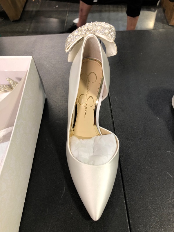 Photo 2 of Jessica Simpson Women's Prizma D'Orsay Pump 7.5 White