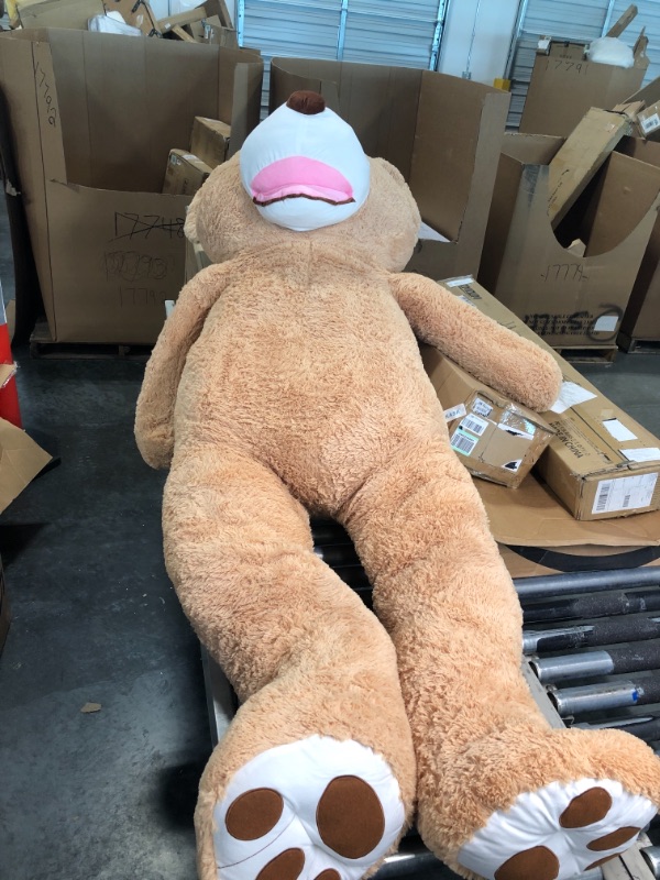 Photo 1 of IKASA Giant Teddy Bear Plush Toy Stuffed Animals(Brown,78 inches)