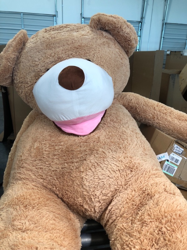 Photo 1 of IKASA Giant Teddy Bear Plush Toy Stuffed Animals(Brown,78 inches)