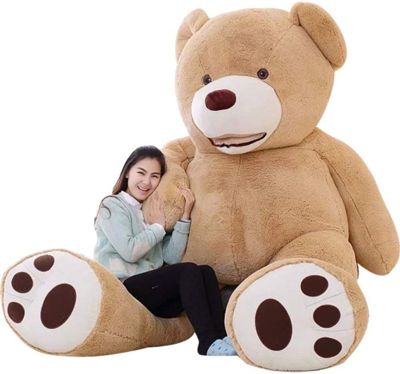 Photo 1 of IKASA Giant Teddy Bear Plush Toy Stuffed Animals(Brown,78 inches)