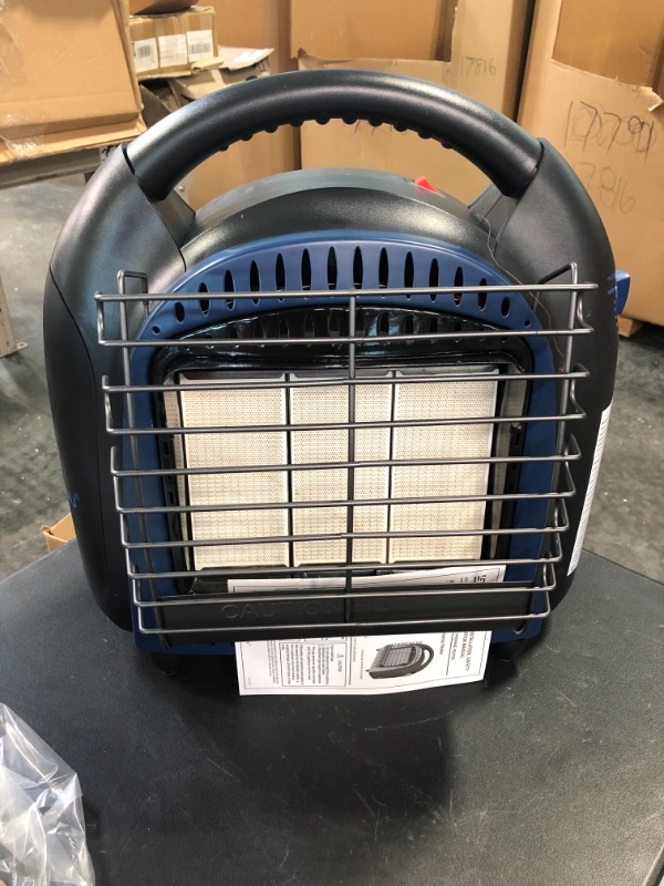 Photo 2 of BLUU Propane Heater with Fan for Outdoor and Indoor Use 20,000 BTU with Thermostat, Heaters Great for Camping, Patio, Tent & Garage, Tip-Over & Overheat Protection for Safe CSA Compliance (Blue) 20000BTU Blue