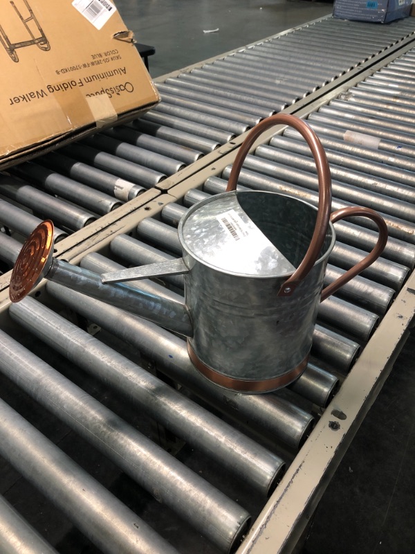 Photo 2 of 8pints 1 Gallon Watering Can for Outdoor Plants - Metal Watering Can for Outdoor Plants House Plant Watering Can with Sprinkle Head Perfect Watering Can Indoor Plants for Outdoor and Indoor Gardening