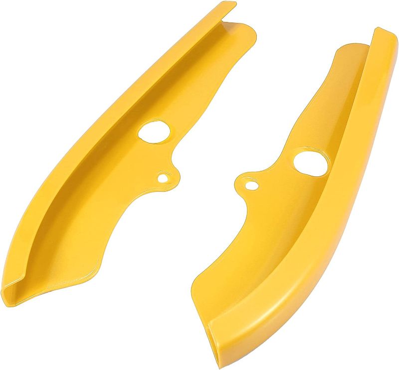 Photo 2 of Arkdeffon 2PCS Front Bumper Lip Splitter Protector Compatible with 2015-2021 Dodge Challenger Scat Pack 2019-2021 R/T GT (Yellow)