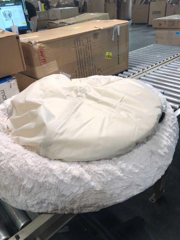 Photo 1 of Best Friends by Sheri Donut Lux Oyster Dog Bed - 36&#34;x36&#34; - Off-White