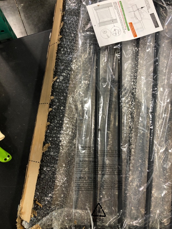 Photo 1 of Fairy Baby Extra Wide Baby Gate - Large Walk Through Safety Child Gates for Kid or Pet - Long Pressure Mounted Baby Gate Black 81.89"-84.65" 81.89-84.65 Inch (Pack of 1)