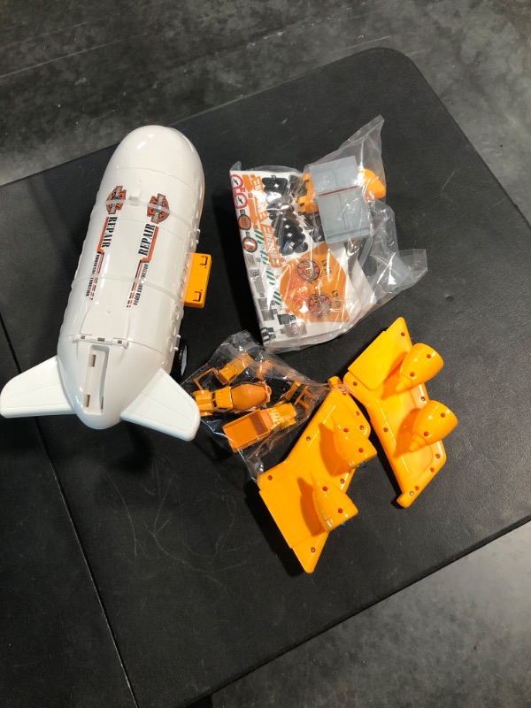 Photo 1 of Toys for 3 Year Old Boys,Toddler Toys Airplane Toy Set with 4 Construction Cars,Kids Toys Transport Planes with Lights and Sounds,Birthday Christmas Easter Valentines Day Gifts for Kids Age 3 4 5 6