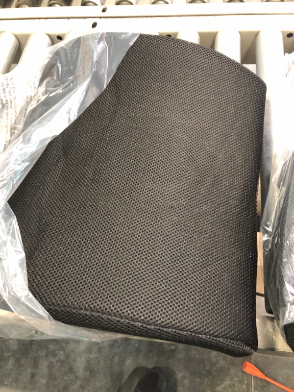 Photo 3 of Amazon Basics Seat Cushion & Lumbar Support, Memory Foam, Black, 2-Pack Seat Cushion & Lumbar Support Memory Foam