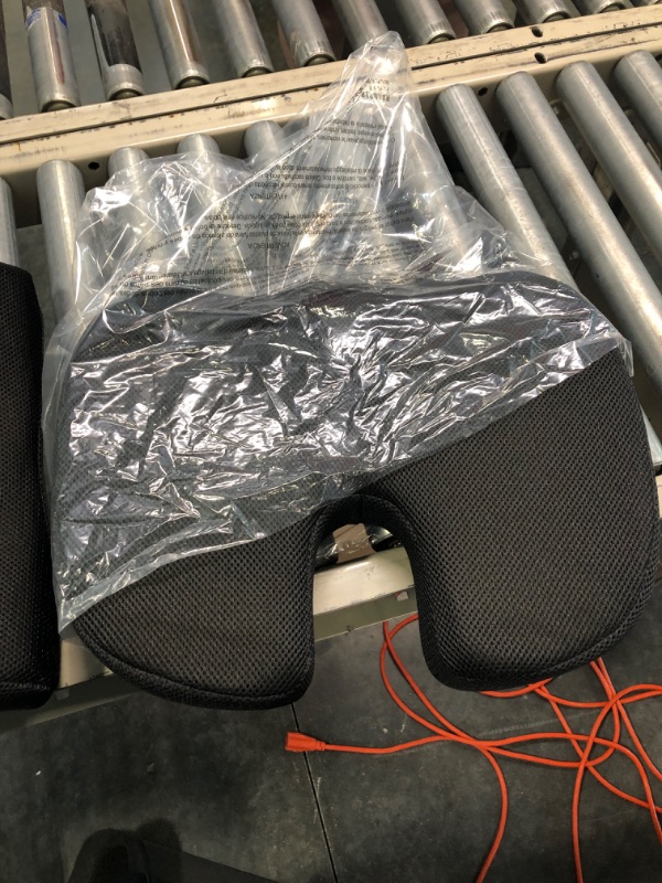 Photo 4 of Amazon Basics Seat Cushion & Lumbar Support, Memory Foam, Black, 2-Pack Seat Cushion & Lumbar Support Memory Foam
