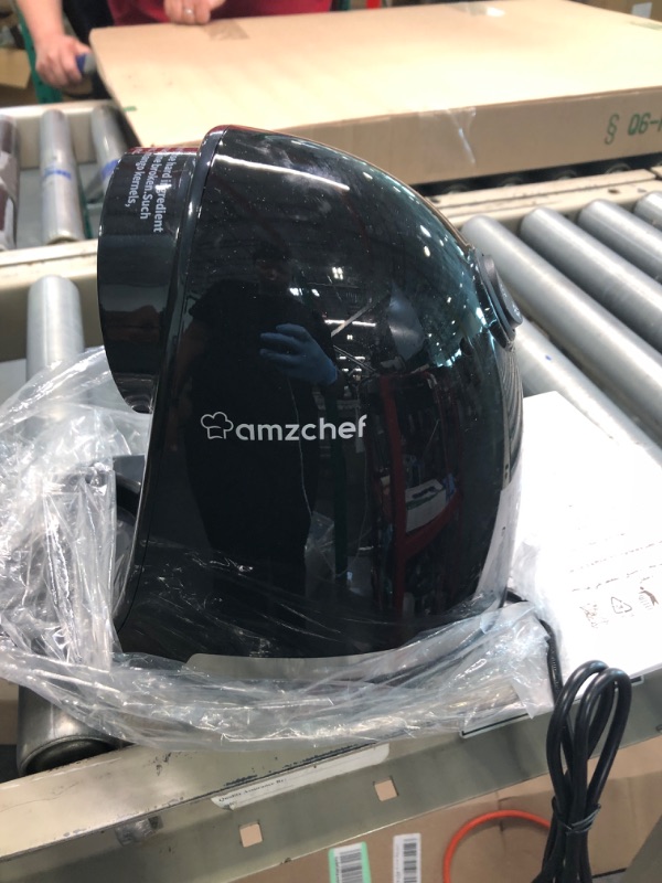 Photo 1 of Cold Press Juicer Machines, AMZCHEF Slow Masticating Juicer with Reverse Function, High Juice Yield, Easy Clean with Brush,Recipes for High Nutrient Fruits and Vegetables, Black(Updated) iron black
