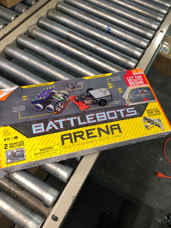 Photo 2 of HEXBUG BattleBots Arena Witch Doctor & Tombstone - Battle Bot with Arena Game Board and Accessories - Remote Controlled Toy For Kids - Batteries Included With Hex Bug Robot Set Old Version