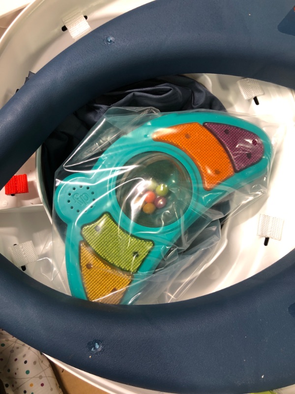 Photo 3 of Fisher-Price Astro Kitty SpaceSaver Jumperoo, Space-Themed Infant Activity Center with Adjustable Bouncing seat, Lights, Music and Interactive Toys