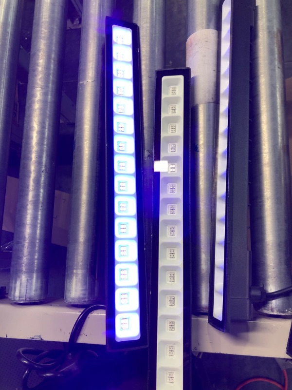 Photo 1 of Onforu 4 Pack 27W LED Black Lights, Blacklight Bars with Plug and Switch, IP66 Waterproof Black Lights for Glow Party, Halloween Decorations, Bedroom, Classroom, Body Paint, Stage Lighting
