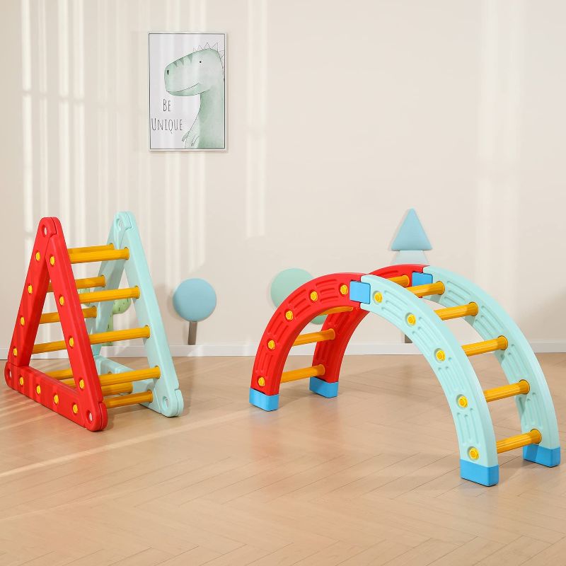 Photo 1 of Climbing Toys For Toddlers 1-3 Indoor Kids Play Gym Activity Climbing Structure Suitable for Exercise Toddler Core Stregth Semicircle