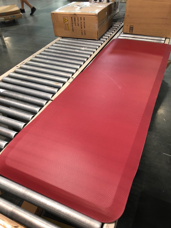 Photo 1 of Anti Fatigue Floor Mat 6 ft x 2 ft Red