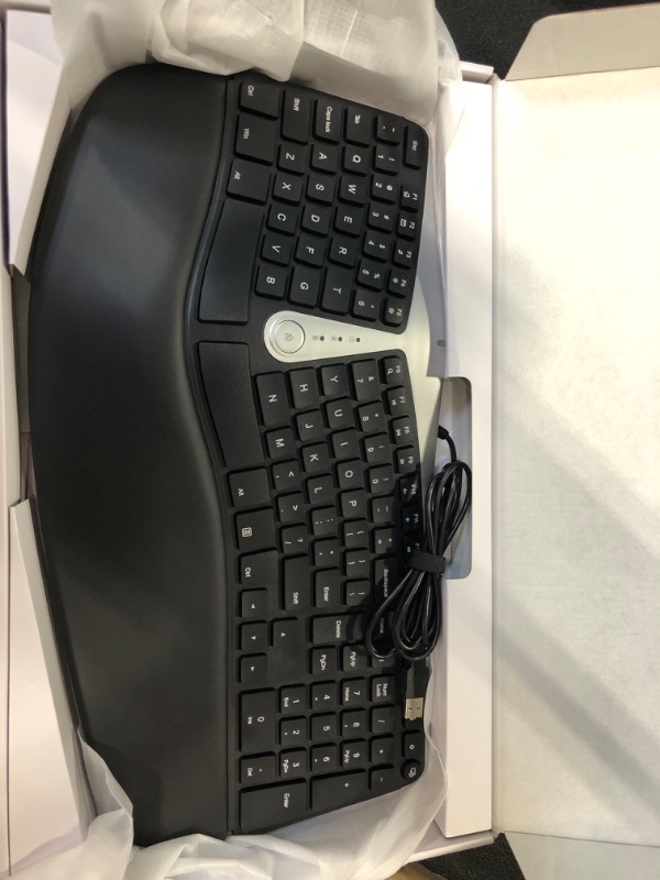 Photo 1 of Nulea Ergonomic Keyboard, Wired Split Keyboard with Pillowed Wrist and Palm Support