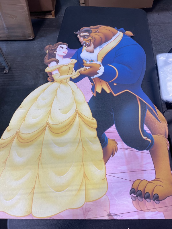 Photo 2 of Advanced Graphics Belle & Beast Life Size Cardboard Cutout Standup - Disney's Beauty and The Beast