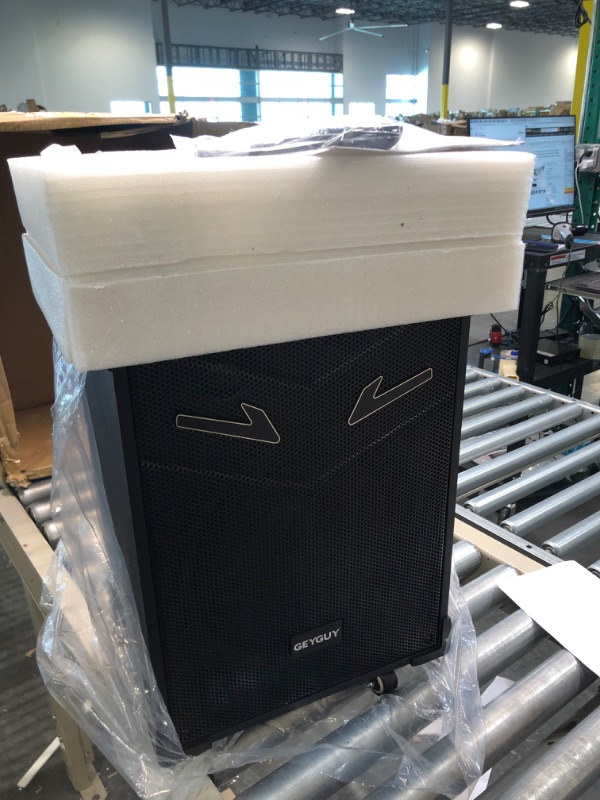Photo 1 of 3-Way PA System,10'' Bluetooth Karaoke Machine, Outdoor Speaker,Rechargeable Speaker with Wireless Crystal mic, Support Guitar/USB/FM/AUX in/AUX Out/TWS(GTSK10-3)