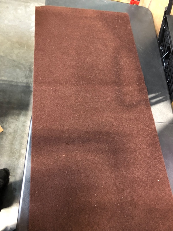 Photo 2 of AYOHA Runner Rug 2' x 6' Indoor/Outdoor Carpet Runners, Hallway Kitchen Entryway Bedroom Area Rugs with Natural Non-Slip Rubber Backing, Garage mat, Chocolate Brown (Available for Custom Sizes) Chocolate Brown 2' x 6'