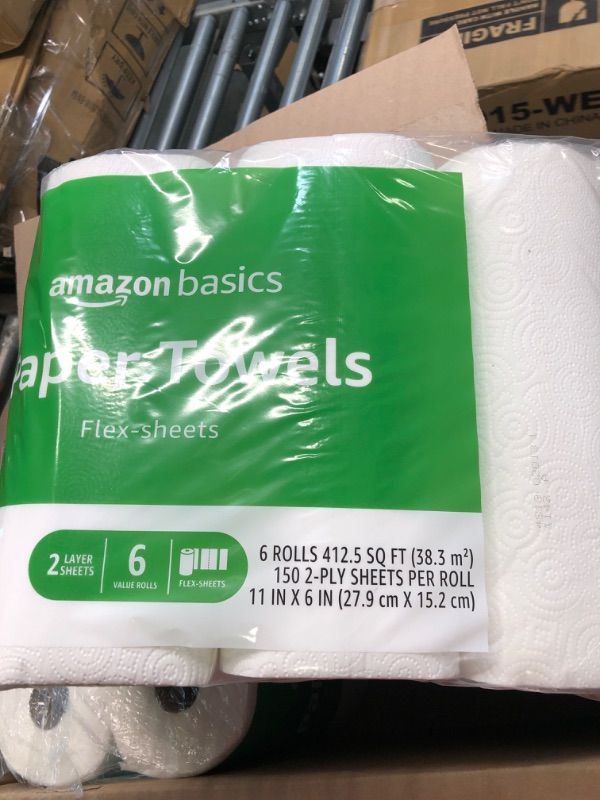 Photo 2 of AmazonCommercial 2-Ply White Kitchen Paper Towels  12 Count (Pack of 1)