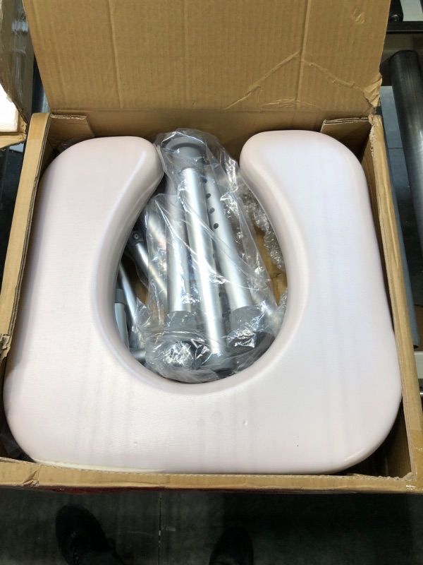 Photo 1 of OasisSpace Stand Alone Raised Toilet Seat 300lb - Heavy Duty Medical Raised Homecare Commode