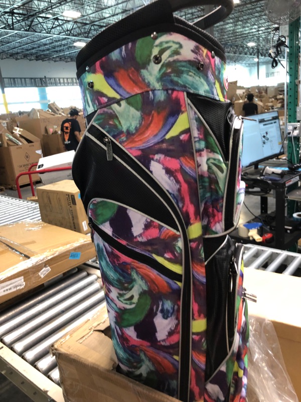 Photo 2 of Taboo Fashions - Golf Bags for Women, 14-Way Golf Club Bags, Large-Capacity Womens Golf Bag, Ladies Golf Bag w/ 7 Zippered Pockets, & Insulated Beverage Compartment, 35 x 11 inches Rembrandt