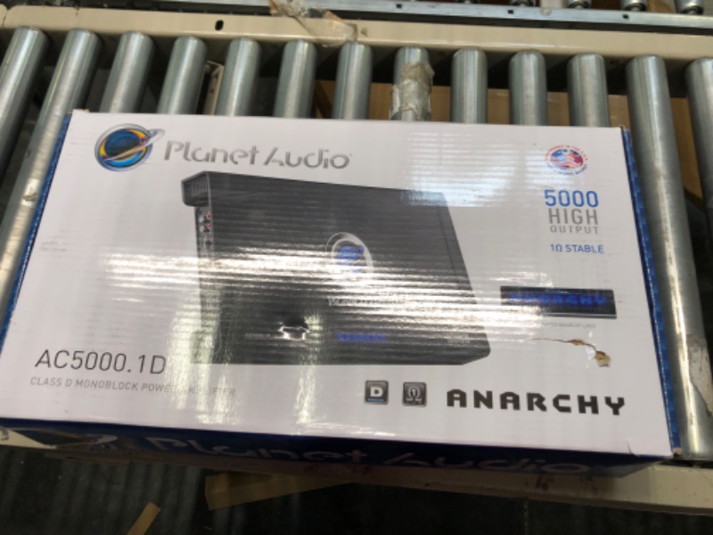 Photo 5 of Planet Audio AC5000.1D Anarchy Series Car Amplifier - 5000 High Output, Class D, Monoblock, 1 Ohm Stable, Low Level Inputs, Low Pass Crossover, Mosfet Power Supply