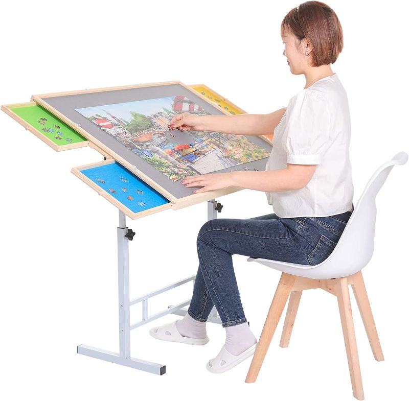 Photo 1 of BittPicc Puzzle Table for 1500 Pieces Adjustable Puzzle Tables